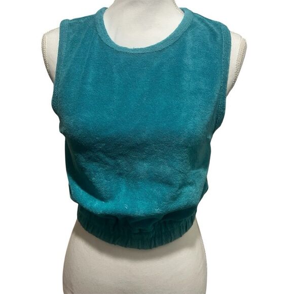 NWT Monrow terry cloth sleeveless tank top women's size xxs - Picture 3 of 11